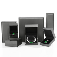 Boîte à bijoux de luxe en cuir PU brossé rectangulaire avec logo personnalisé gravé 2025 – Coffret cadeau très prisé