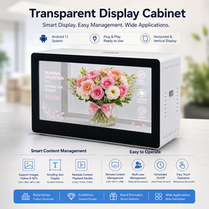 Vitrina con Pantalla LCD Transparente, Pantalla Digital para Exhibición de Joyería, Relojes y Publicidad en Comercios - Product Image 3