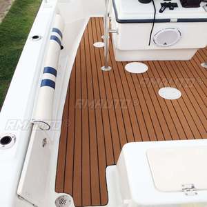 2400x600x5/6mm EVA Foam Boat Flooring Teak Foam Decking for Boats EVA Foam Sheet Marine Flooring Teak Boat <b>Yacht</b> Floor Carpet - Product Image 3