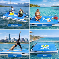 Plateforme flottante gonflable WBROBE (Matériau : Aucun) Fabriquée en [Lieu de fabrication non indiqué] pour la pêche en eau, le yoga et l'utilisation en mer