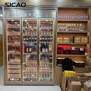 Sicao Oem High Quality <b>Wall</b> Mounted Built-in Different Size Customize Wine Cellar Design <b>Display</b> Cooler <b>Cabinets</b> Bar Jc-900a/b - Product Image 2