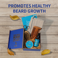 Kit de soin de la barbe 100% biologique et naturel, kit de toilettage pour la barbe, kit de croissance de la barbe hydratant