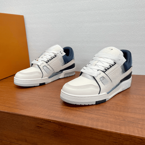 Trainer Fashion Sports Leisure Shoes <b>With</b> Lychee Grain Grain Cowhide Breathable Comfortable Versatile Not Picky Retro High-<b>end</b> - Product Image 1