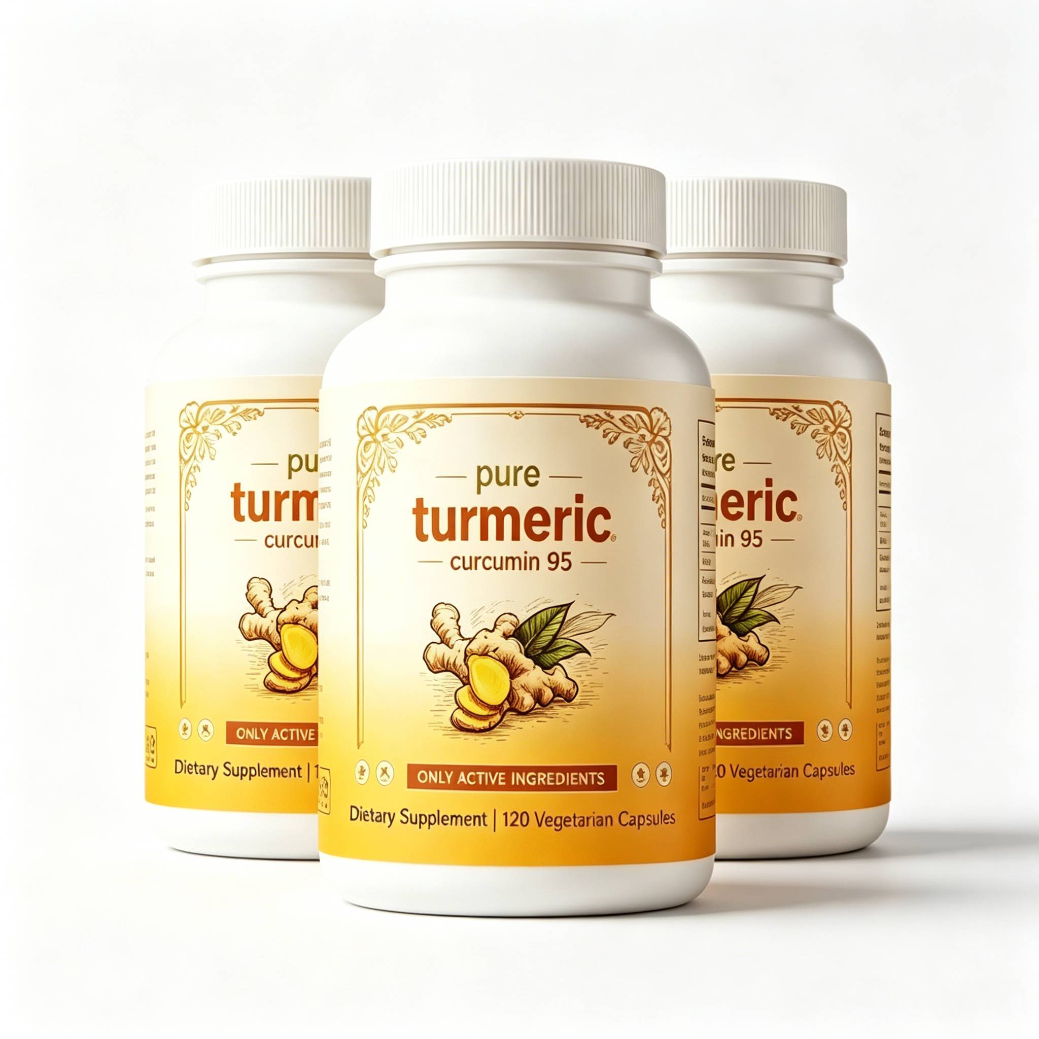 Hot Selling Natural Pure Turmeric Curcumin Capsules Herbal Wellness Formula Improve Immune Vitality Relieve Oxidative Stress