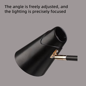 Custom Logo Modern Premium Black <b>Light</b> Eye Protection Flexible Minimalist LED Table Lamps for Bedroom Bedside Hotel Decorative - Product Image 6