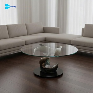 Mesa de Café de Luxo em <span class=keywords><strong>Bronze</strong></span> com Escultura de Animais: Elefante, Macaco, Cervo, Cavalo, Golfinho, Urso para Decoração Interna Sofisticada - Product Image 3