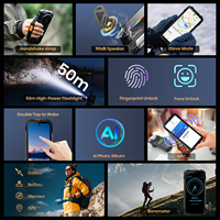 Smartphone mobile 5G débloqué Fossibot F113, 20000 mAh, 12 Go + 256 Go, appareil photo 64 MP, NFC, Android 15, téléphone robuste avec vision nocturne