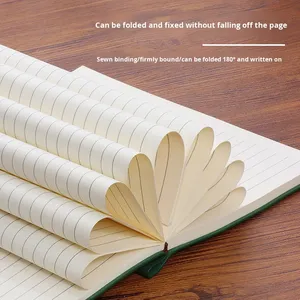 Cuaderno de cuero grueso para reuniones de negocios, logotipo personalizado corporativo, venta al por mayor - Product Image 4