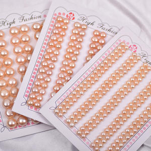 Hạt ngọc trai nước ngọt tự nhiên màu trắng, hình nút bánh mì, đã được khoan lỗ một nửa, kích thước 3-13mm, hạng AAA - Product Image 5