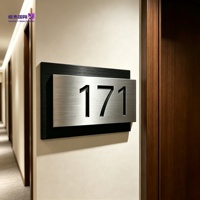 Enseigne murale LED 3D personnalisée en acrylique et acier inoxydable avec halo lumineux, plaque de porte, transformateur, logo d'entreprise intérieur/extérieur pour bâtiments de bureaux