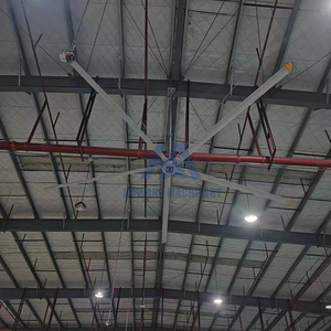 Ventilateur de plafond HVLS OEM à prix d'usine avec pales en aluminium-magnésium, haute efficacité, garantie 2 ans, grand ventilateur de plafond H - Product Image 2