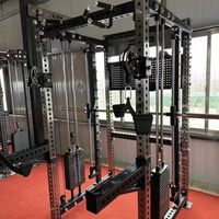 Máquina Multifuncional Integral para Gimnasio Comercial, Máquina Smith para el Hogar, Rack de Sentadillas, Rack de Press de Banca