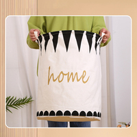 Panier à linge pliable en tissu coton-lin, seau de rangement pliable pour jouets, panier à linge sale pour salle de bain