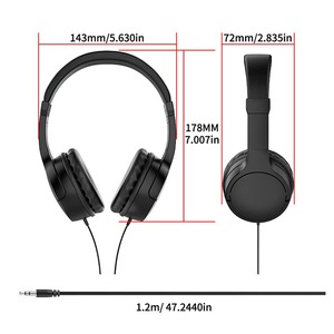 หูฟัง ANC รุ่นดั้งเดิมสำหรับบลูทูธแบบมีสาย ครอบหู สำหรับการเดินทางและการใช้งานกับโทรศัพท์มือถือ สำหรับการเล่นเกม - Product Image 6