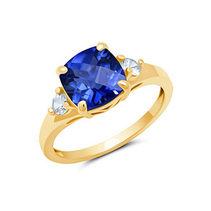 Anillos de Oro Sólido de 10K para Mujer, Anillo Abierto Trenzado de Oro Sólido de 10K para Mujer con Circonita Cúbica, Anillos Apilables Finos y Cómodos de Oro - Product Image 3