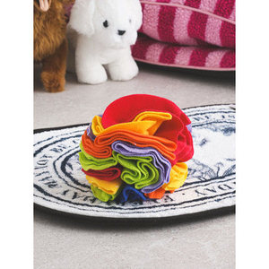 Moderno giocattolo interattivo per animali domestici eco-friendly palla da naso con Puzzle da masticare e morbide caratteristiche per cani confezionati in cartone - Product Image 1