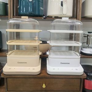 Vaporera Eléctrica Multifuncional para Alimentos, de Plástico, 18L de Gran Capacidad, para Cocción al Vapor de Pan y Verduras - Product Image 5
