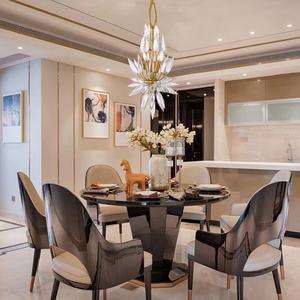 Americano Vintage encantador <span class=keywords><strong>real</strong></span> imperio latón estilo LED elegante cristal flor moderno colgante de luz - Product Image 2