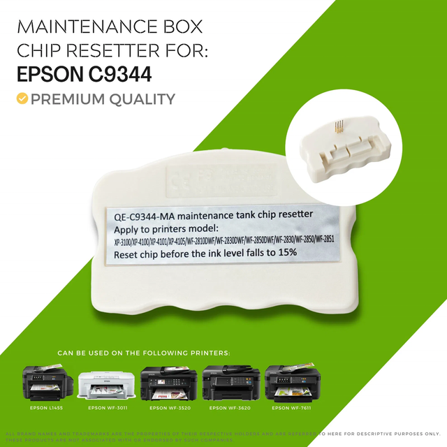 C9344 Maintenance Box Tank Chip Resetter for Epson L3560 L3550 L5590 XP-2100 2105 3100 4100 4105 2810 Maintenance Chip Resetter