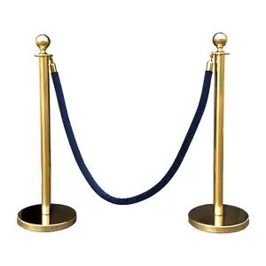 สแตนเลสเชือก Stanchions ในสีที่แตกต่างกัน