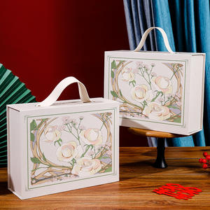 กล่องของขวัญลายดอกคาเมลเลียการ์ตูนเซเลบริตี้สำหรับงา<span class=keywords><strong>น</strong></span>แต่งงา<span class=keywords><strong>น</strong></span>ลูกกวาดสุดสร้างสรรค์กล่องใส่มือแข็ง - Product Image 1