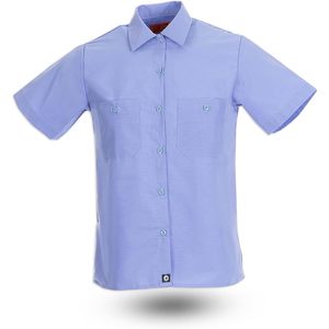 เสื้อเชิ้ตทำงานผู้หญิงแบบสั้นแขนสั้น รุ่น S19 ผ้ากันยับ - Product Image 1
