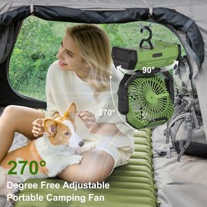 Ventilador <span class=keywords><strong>de</strong></span> Emergencia Portátil con Panel Solar Recargable <span class=keywords><strong>de</strong></span> 20000mAh, Linterna para Exteriores, Banco <span class=keywords><strong>de</strong></span> Energía, Luz, <span class=keywords><strong>Caja</strong></span> Eléctrica, Ventilador para Coche y Camping - Product Image 5