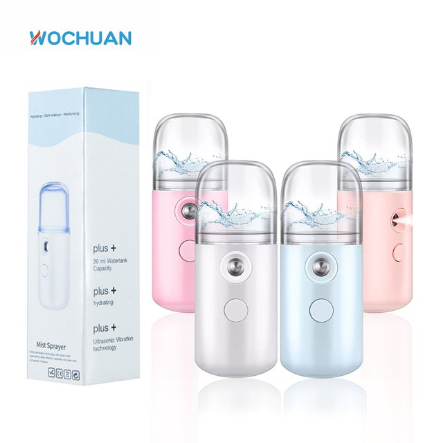 2025 New Portable Home Use Recharge Face Nano Mist Device Pocket Electric Hand Held Face Mini Nano Facial Mist Sprayer Usb