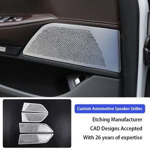 5 "6" 8 "12" phổ kim loại Loa siêu trầm Loa nướng Bìa lưới trang trí cho loa & nhà âm thanh DIY loa lưới tản nhiệt bảo vệ - Product Image 2