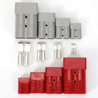 SE350 350A 4-0/2-0 AWG Gris Alta corriente Energía eléctrica Conector de batería rápida Enchufe para montacargas Conectores eléctricos de 2 pines