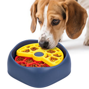 Three-Layer Rotating Slow Feeding Oval PP Durable Anti-Choke and Anti-Tumble Pet Bowl for Dogs and Cats - Product Image 1