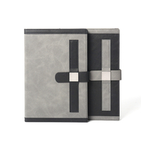 Carnet de notes A5 en cuir PU personnalisé, reliure thermique, style professionnel, simple et élégant, 96 feuilles, pour réunions de bureau