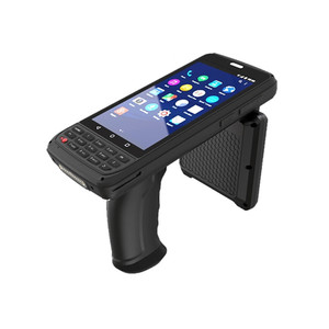 M11 công nghiệp <span class=keywords><strong>Android</strong></span> cầm tay <span class=keywords><strong>UHF</strong></span> <span class=keywords><strong>RFID</strong></span> 18m Máy Quét Mã Vạch IP65 4 gam cho kho quản lý tài sản hàng tồn kho - Product Image 1