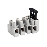 BELEKS Bornes de connecteur électrique sécurisé à 4 broches Borniers de câblage industriels réutilisables avec supports de fusible