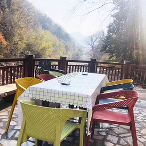 Precio barato al aire libre blanco moderno restaurante <span class=keywords><strong>Cafe</strong></span> apilable PP comedor sillas de plástico para <span class=keywords><strong>la</strong></span> venta - Product Image 2