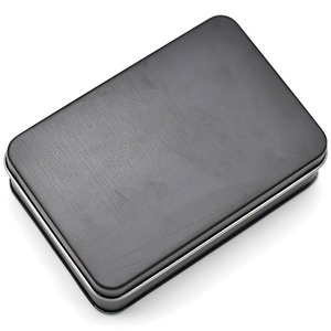 Scatola di latta, scatola di dadi in metallo per giochi di ruolo gioco di <span class=keywords><strong>Dungeons</strong></span> and Dragons, insegnamento della matematica nero - Product Image 3