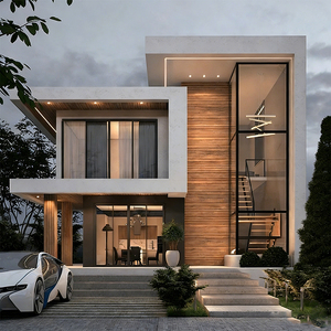Villa <span class=keywords><strong>de</strong></span> luxe à deux étages en conteneurs cantileverés ; Maison modulaire moderne en verre panoramique pour Airbnb haut <span class=keywords><strong>de</strong></span> gamme et villégiature - Product Image 3