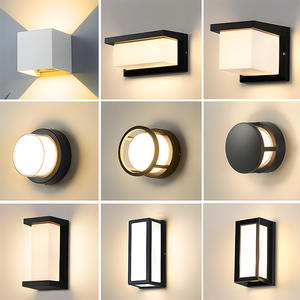 Luz LED de pared impermeable IP65 moderna, lámparas de aluminio para exteriores, fuente de alimentación Solar, Base de acero inoxidable, iluminación decorativa para cabecera - Product Image 5