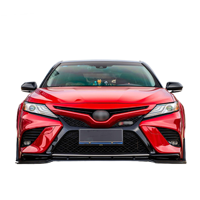 Kit carrosserie 3 pièces pour pare-chocs avant, séparateur de pare-chocs, spoiler, diffuseur pour Toyota Camry version américaine 2018-2024, noir brillant PP, accessoires de voiture