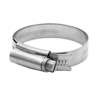 Collier de serrage en acier inoxydable de type européen/britannique 10/16 à vis sans fin pour tuyaux, accessoires de quincaillerie pour kayak, yacht et bateau