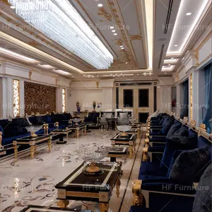 沙特阿拉伯议会风格咖啡桌套装皇家会议沙发套装会议室家具