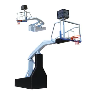 Aro de baloncesto de entrenamiento personalizable para interiores, canasta hidráulica, portátil