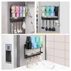 Organizador Magnético de 5 Ganchos para Botellas de Agua Stanley de 40 oz, Soporte de Almacenamiento 2 en 1 para Vasos de Refrigerador, Accesorio para Vajilla - Product Image 5