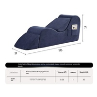 Canapé multifonctionnel en velours côtelé pour salon et balcon, fauteuil paresseux avec soutien lombaire, chaise de yoga en mousse haute densité, canapé pour couple