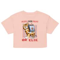 OEM ODM People Over Profit Crop top pour femmes