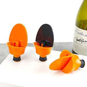 Tappo per bottiglia di vino frizzante all'ingrosso con Logo personalizzato in plastica accessori per vino regalo sottovuoto - Product Image 1