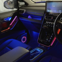 Éclairage d'ambiance dynamique 64 couleurs pour Toyota Innova Hycross 2023, accessoires de mise à niveau de l'éclairage LED intérieur pour véhicules à conduite à droite