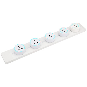 Adaptateur de prise électrique mural mobile pour rail de guidage de cuisine avec éclairage - Product Image 1
