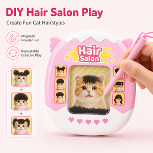 กระดานวาดภาพแม่เหล็กสำหรับแมว DIY กระดานวาดภาพลูกปัดแม่เหล็กสำหรับร้านทำผม ของเล่นฝึกทักษะการเคลื่อนไหวแบบละเอียด - Product Image 2
