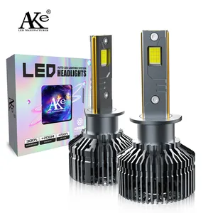 Ake K12 H1 Led Đèn Pha công suất cao 240W 24000lm 6000K trắng tự nhiên Led Đèn Pha H1 9-16V 4575 chip H1 Led Đèn Pha bóng đèn